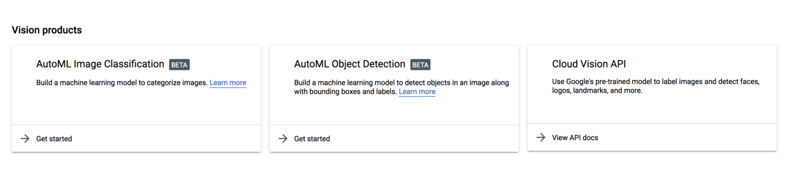 Auto ML Image classification process step by step