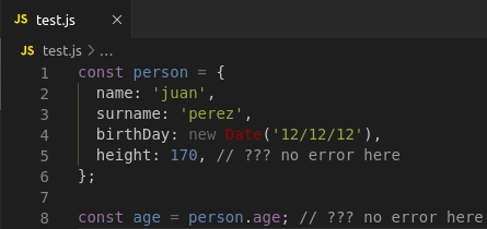 No error detection on JavaScript