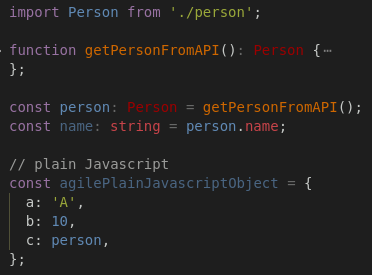 Plain JavaScript coexisting with TypeScript