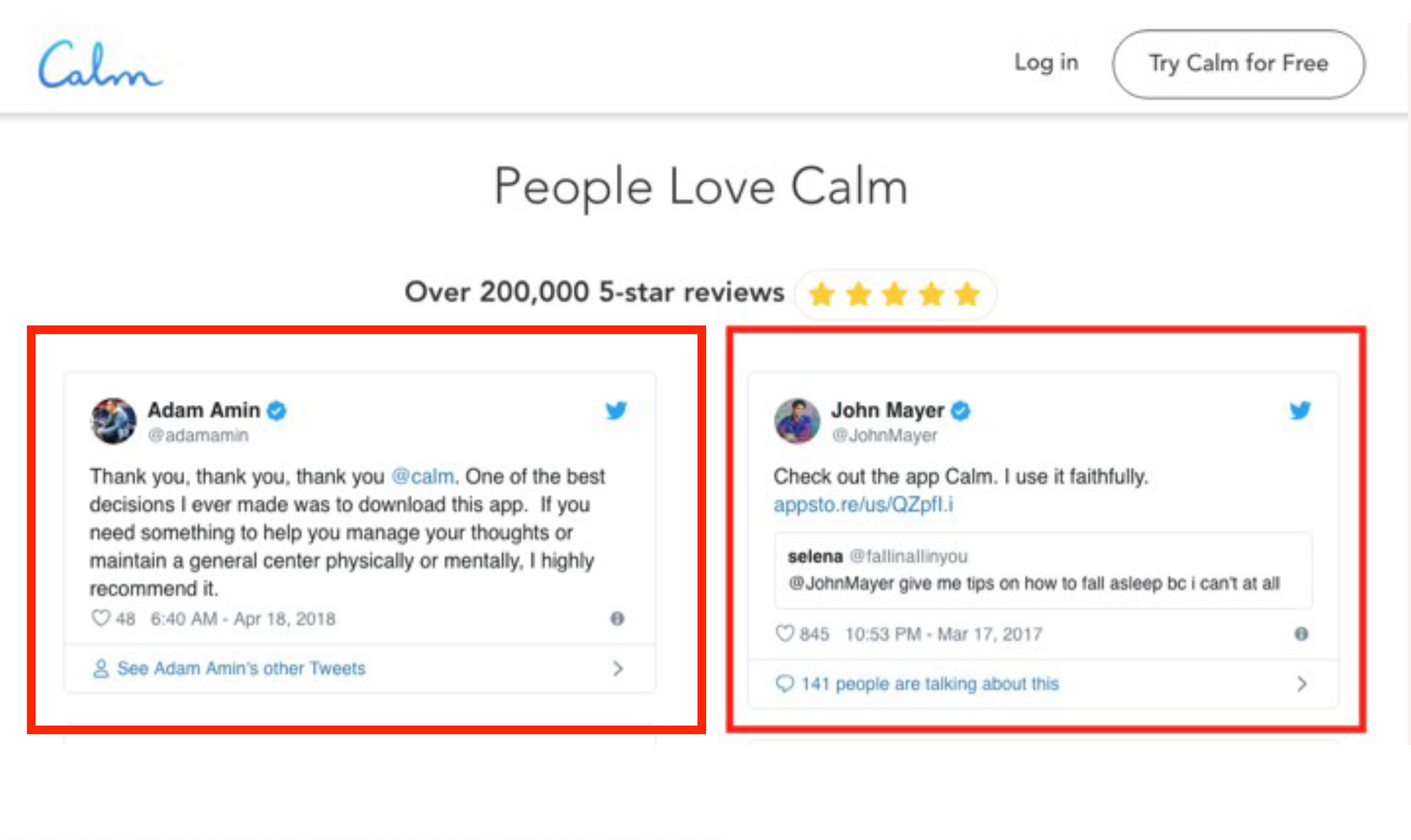 calm john mayer tweet review