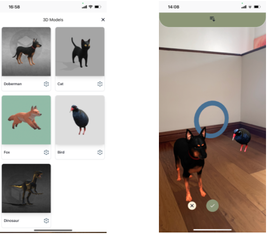 Augmented reality pets