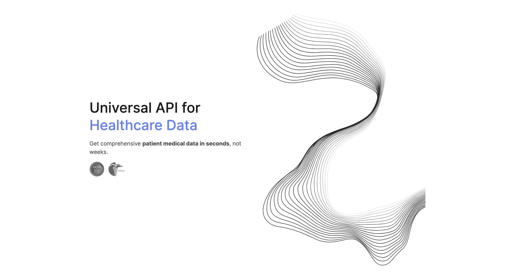 Universal API for Healthcare Data - Comprehensive medical data in seconds