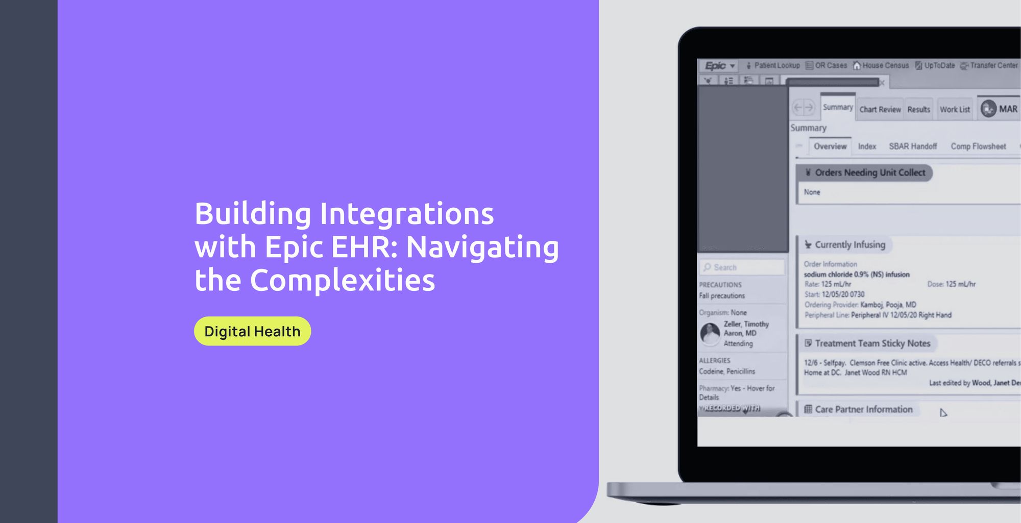 Building Integrations with Epic EHR: Navigating the Complexities